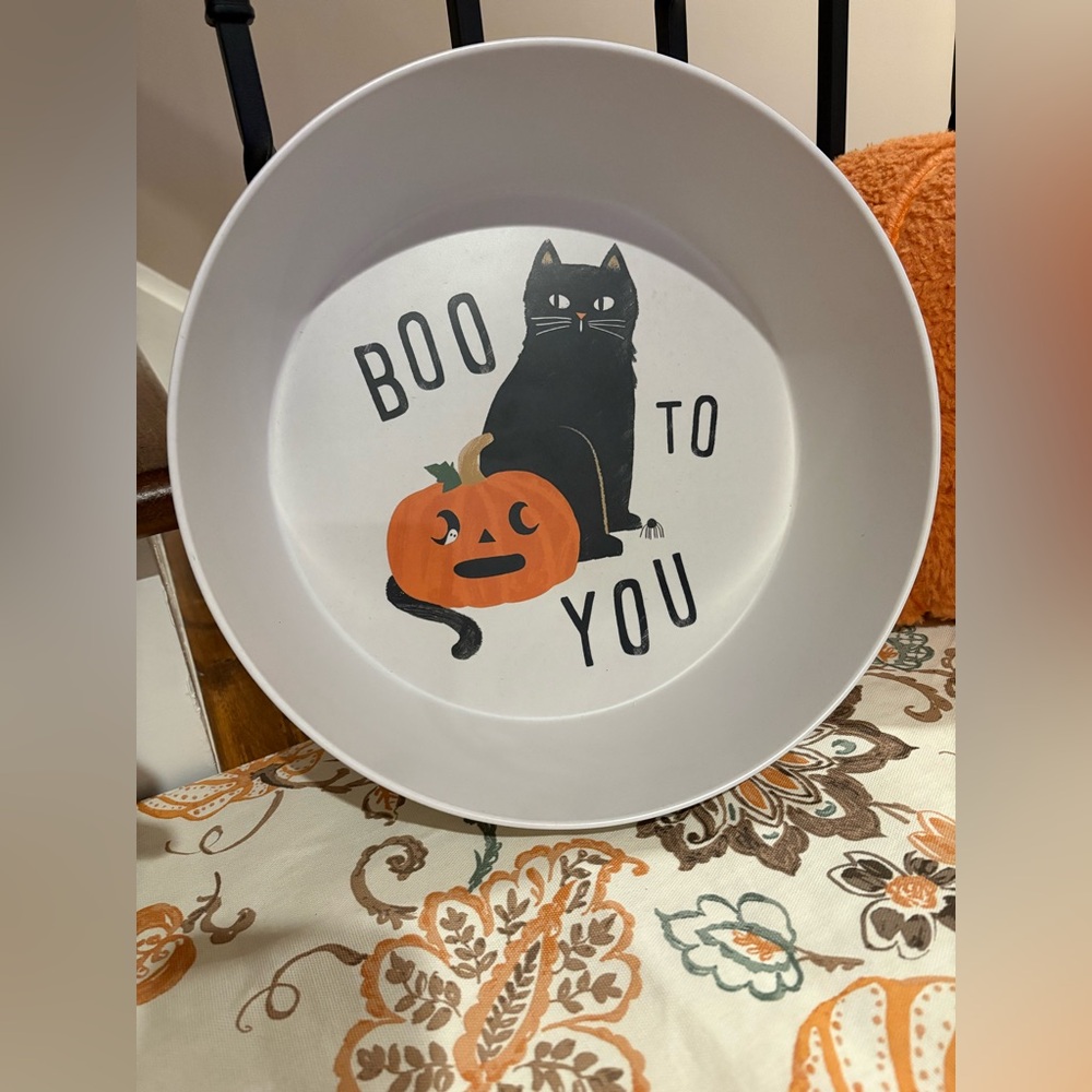 NWT! Hyde & Eek! Boutique Halloween 'Boo to You' Serving Bowl